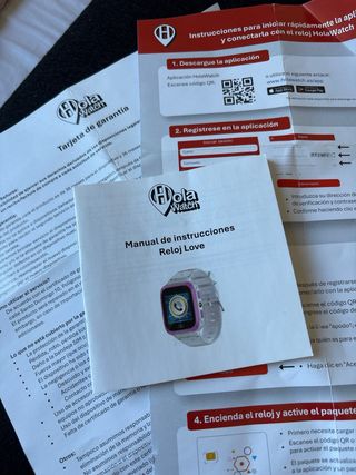 Orologio Hello rosa e bianco