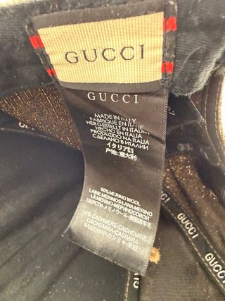 Gorra Gucci Beige y Marrón Talla Única