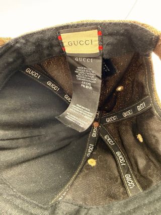 Gorra Gucci Beige y Marrón Talla Única