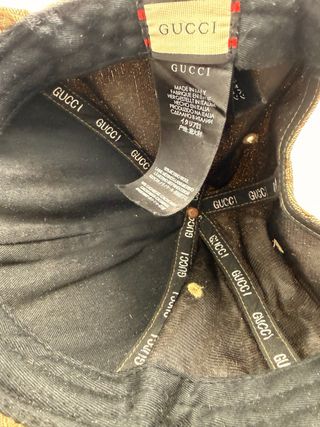 Gorra Gucci Beige y Marrón Talla Única