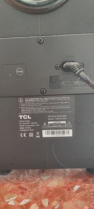 Barra de Sonido TCL 8132 Dolby Atmos 2.1 Gris