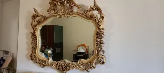 Specchio Veneziano Oro e Beige