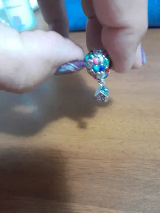 Charm Casetta Multicolore Argentato