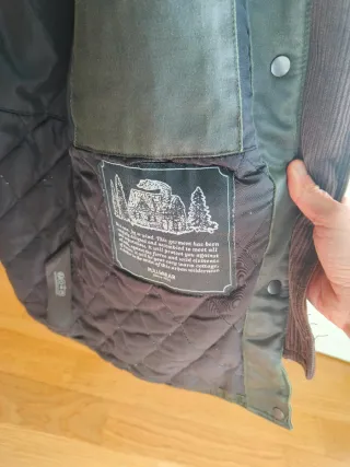 Chaqueta encerada Pull&Bear verde