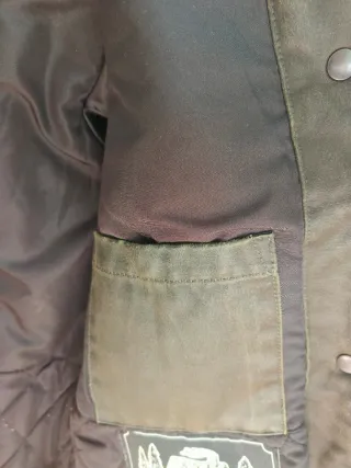 Chaqueta encerada Pull&Bear verde