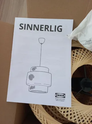 Lámpara de bambú Ikea