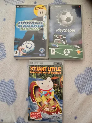 Pack 3 Juegos PSP: Football Manager, PlayChapas, S