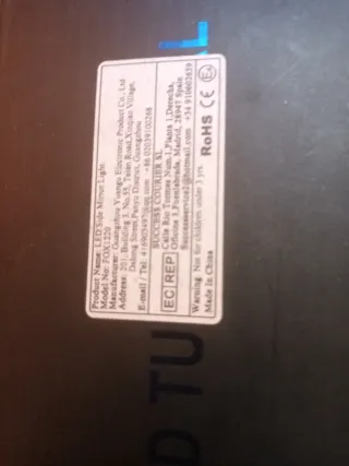 Caja LED Tubo Luz, para un wolkswagen golf.