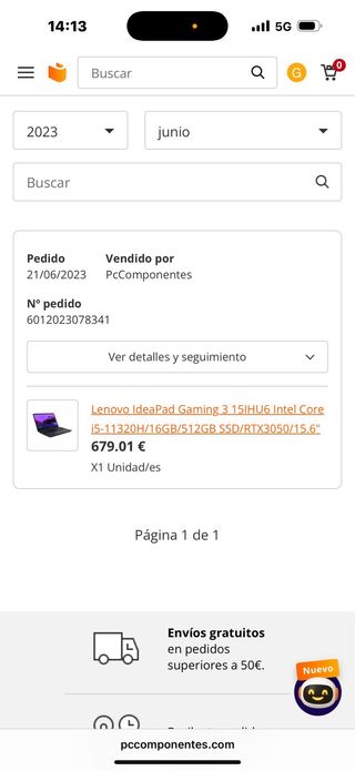 Lenovo IdeaPad Gaming 3 i5 RTX 3050 512GB SSD