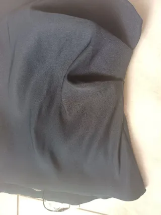 Top Zara azul con pedrería