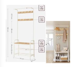 Garderobe Metal e Madeira