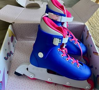 Patines Impala Azules con Ruedas Rosas