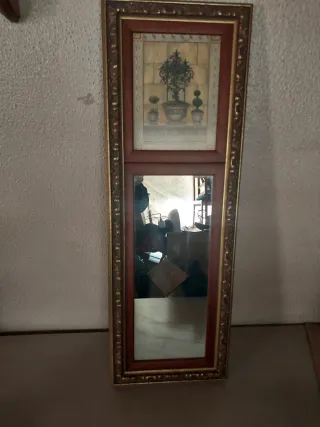 Espejo decorativo con cuadro