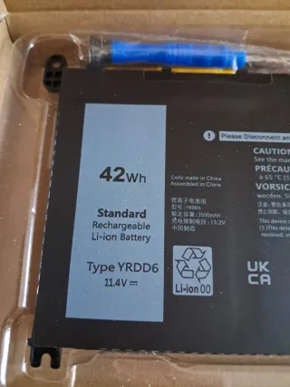 Batteria Laptop KYUER 42Wh YRDD6