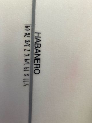 Tabla Surf Aloha Habanero  Epoxy 5'11 28lts.