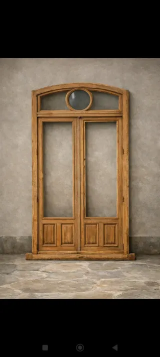 Ventanales de madera recuperados