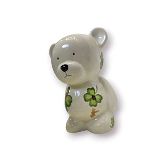 Cofre Ursinho Cerâmica Trevos Joaninhas