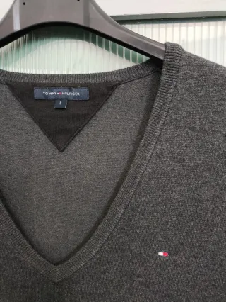 Jersey Tommy Hilfiger Gris Talla L