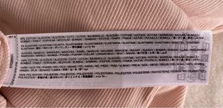 Camiseta Mango volantes encaje rosa Talla XS