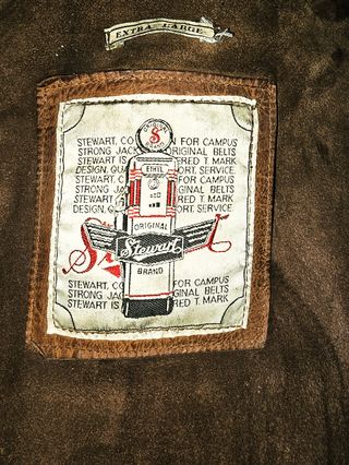 Giubbotto Steward Pelle Bufalo Vintage Anni 90