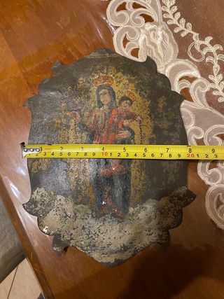 Placca votiva Madonna Bambino