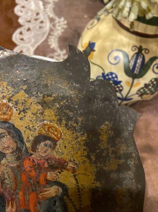 Placca votiva Madonna Bambino