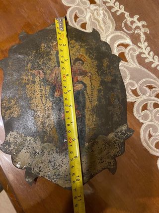 Placca votiva Madonna Bambino