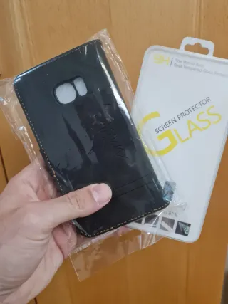 Funda libro Samsung S7 + Protector Pantalla