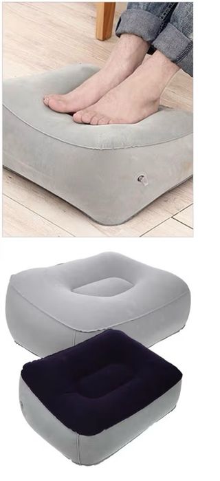 Juego 2 Reposapiés Inflables Gris