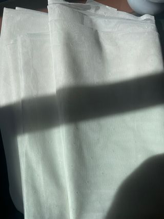 Cortinas azules con ojales