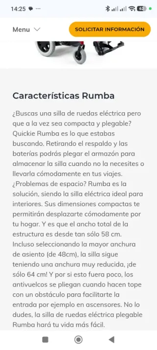 Silla de ruedas eléctrica Quickie Rumba