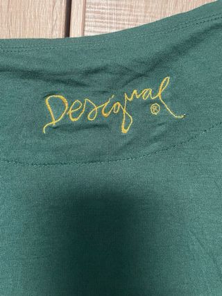 Camiseta Desigual Verde Talla L Mandalas