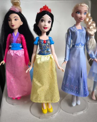 Lote 5 Muñecas Princesas Disney