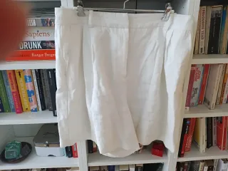 Falda pantalón Zara blanca beige