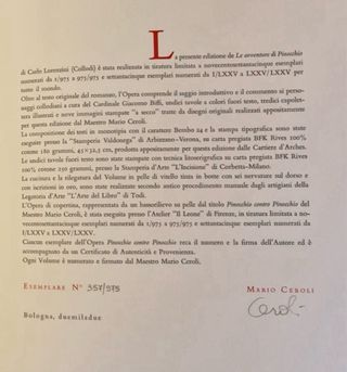 Le avventure di Pinocchio - Mario Ceroli