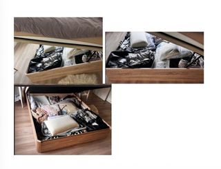 Caixa de cama com arrumação