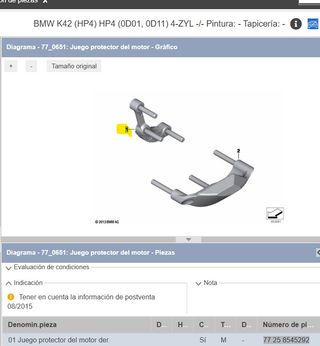 Protector motor BMW Derecho 77258545292