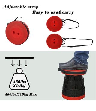 ¡OFERTA ÚNICA! Pack de 2 taburetes plegables 50%