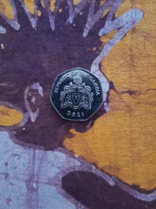 Gambia 1 Dalasi Moneda Cocodrilo