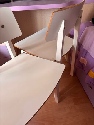 Dos Sillas Blancas Diseño Moderno