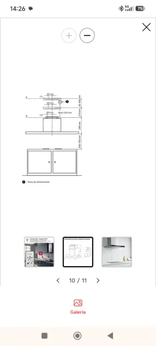 Campana extractora LG nueva sin estrenar
