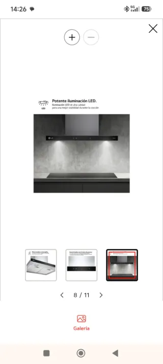 Campana extractora LG nueva sin estrenar