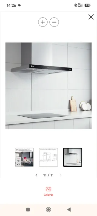 Campana extractora LG nueva sin estrenar