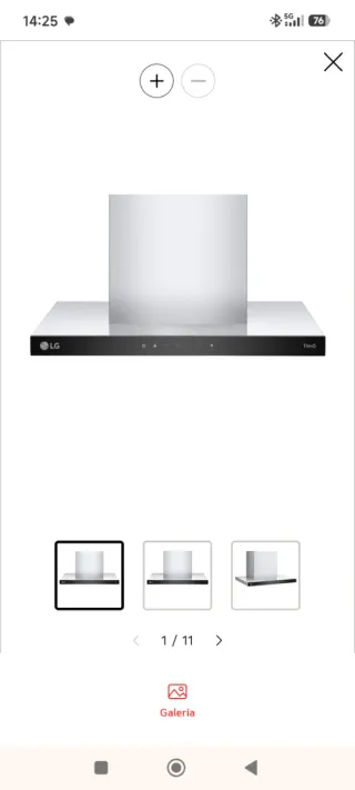 Campana extractora LG nueva sin estrenar