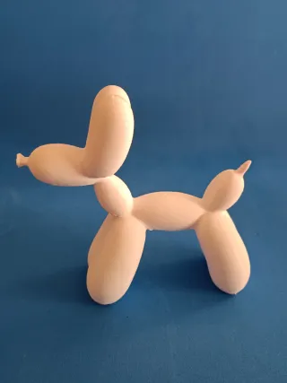 Figura perro globo blanco