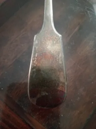 Cucharón antiguo plateado