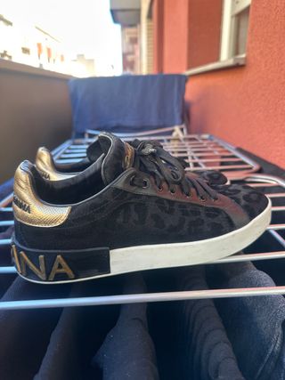 Zapatos Dolce & Gabbana Portofino Negro/Dorado