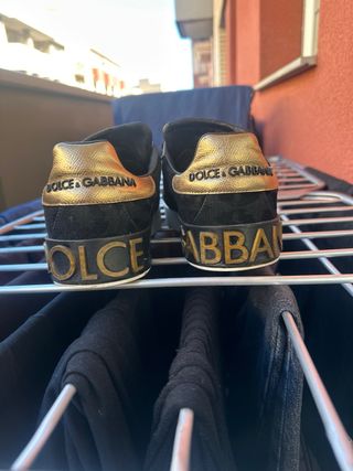 Zapatos Dolce & Gabbana Portofino Negro/Dorado
