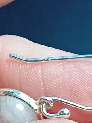 Pendientes Plata de Ley Luna