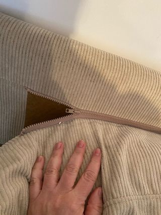 Poltrona beige in velluto